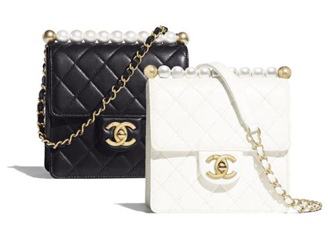 chanel s s19 flap bag with pearls|Chanel 19 bag large.